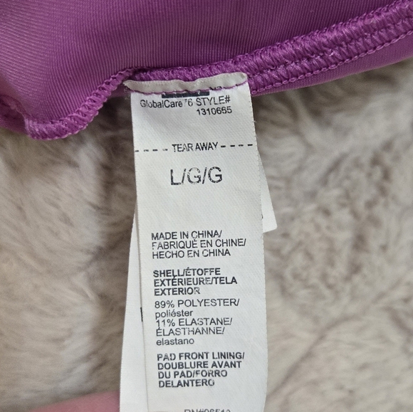 Under Armour Compression Purple and Black Criss-Cross Sports Bra, Size Large - Picture 5 of 6